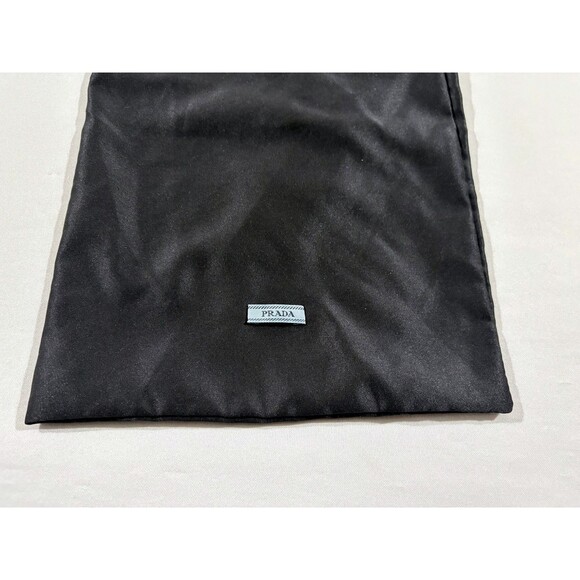 Authentic Prada Black Dust Bag 8.5”X 13.5” Luxury Satin Jewelry Watch Storage - Picture 2 of 8